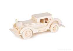 3D skládací dřevěná stavebnice AUTO 18 cm DA33354