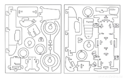 3D skládací dřevěná stavebnice AUTO 18 cm DA33354 návod