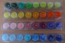 Sada barevných svíček - 8 kusů