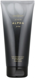 Avon Sprchový gel pánský na tělo a vlasy ALPHA FOR HIM 200 ml 