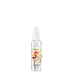 Avon Tělový sprej Naturals PEACH VELVET s vůní broskve a vanilky 100 ml