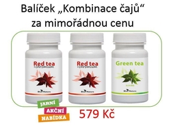 Červený čaj s chromem 2x + Zelený čaj v tobolkách