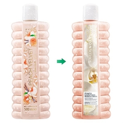 Avon pěna do koupele PEACH VELVET s vůní broskve a vanilky 500 ml