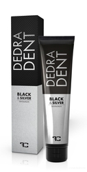 Zubní pasta přírodní Dedra Dent BLACK & SILVER s ionty stříbra 100 ml