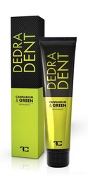 Zubní pasta přírodní Dedra Dent CANNABIUM & GREEN s konopným olejem, zeleným ječmenem a extraktem ze zeleného čaje Matcha100 ml