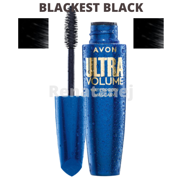 Avon Řasenka Ultra Volume BLACKEST BLACK voděodolná 10 ml 30700