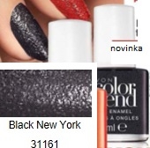 Lak na nehty Color Trend s betonovým efektem BLACK NEW YORK 31161