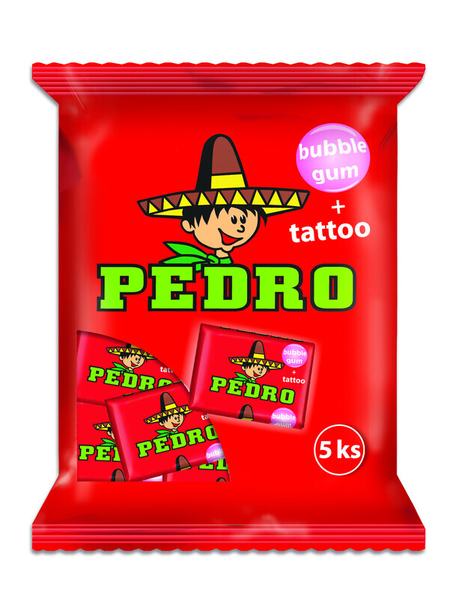 Žvýkačky PEDRO s tetováním 