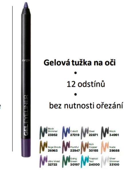 Avon Avon Gelová tužka na oči odstíny 1,2 g