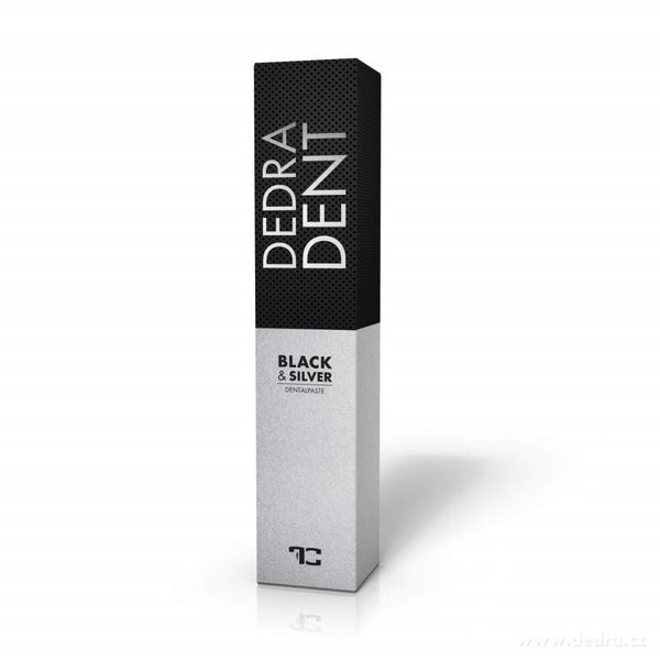 Zubní pasta přírodní Dedra Dent BLACK & SILVER s ionty stříbra 100 ml
