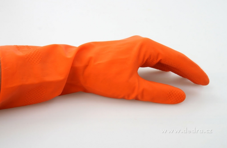 Gumové ochranné rukavice detail 